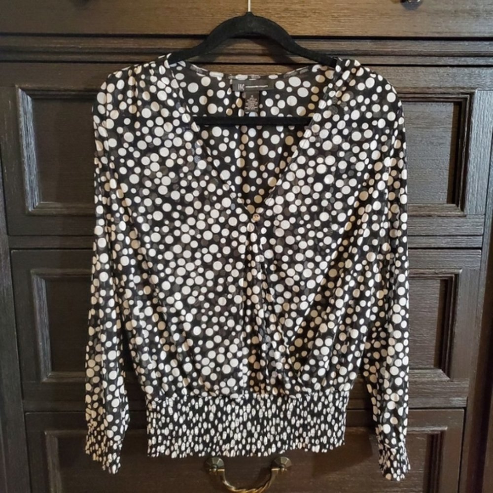 INC International Concepts Polka Dot Top